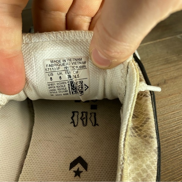 Converse all star chuck Taylor shoreline Womens 8 shoes snakeskin sneakers - Picture 8 of 8